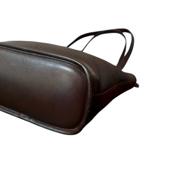 Coach Vintage Tribecca Leather Shoulder Tote No. 9098 Made In Costa Rica - Picture 7 of 11